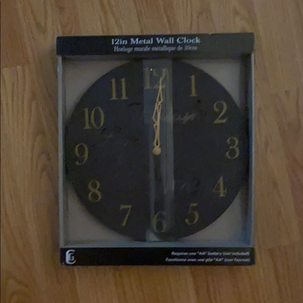 Geneva Clock Company 12in Metal Wall Clock